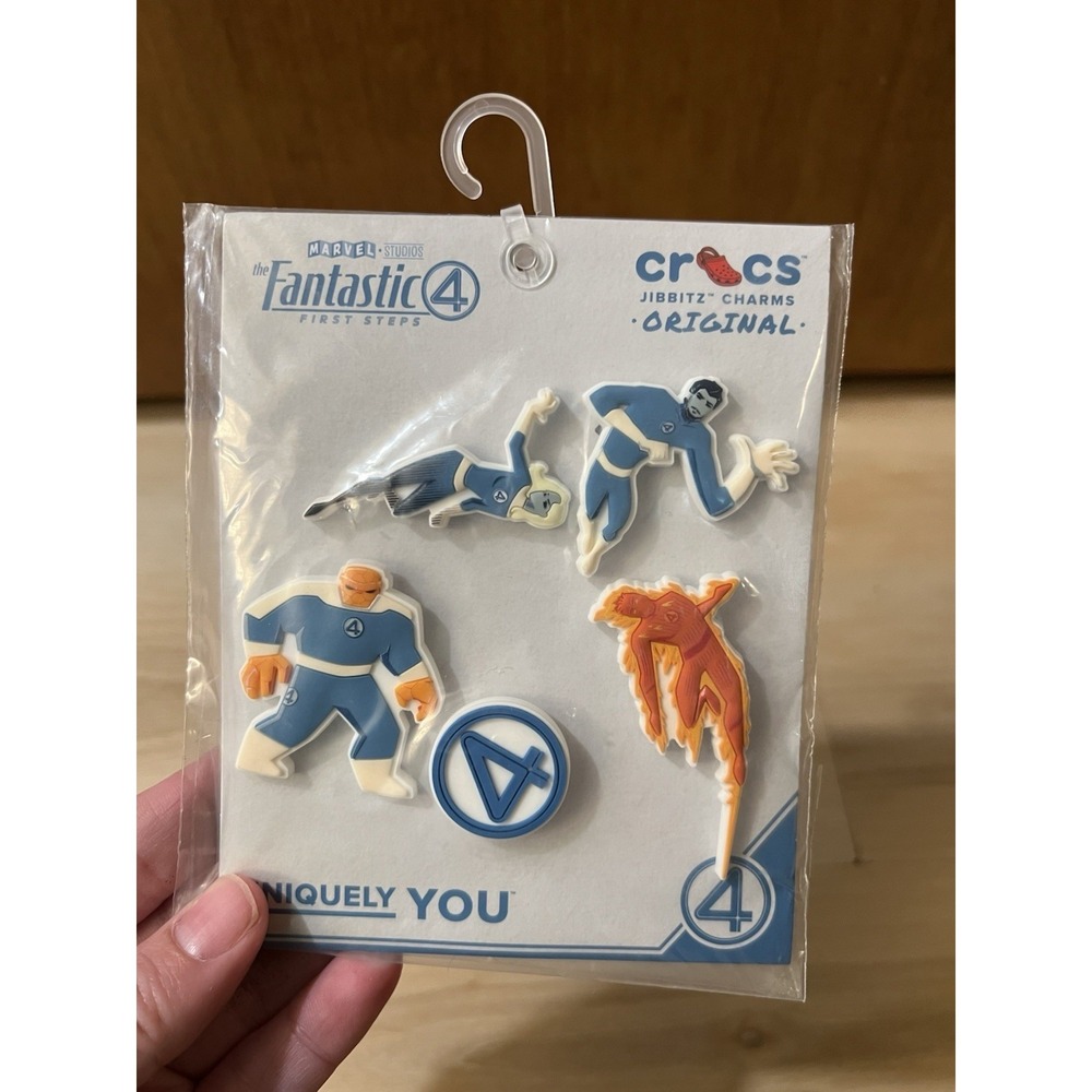 Crocs Jibbitz 5-Pack‎ Superhero Fantastic 4 Shoe Charms | Jibbitz for Crocs